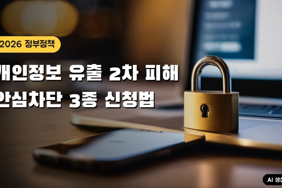 개인정보 유출 2차 피해 특별대응기간: 10월 6일부터 11월 6일, 안심차단 3종, 파인 등록