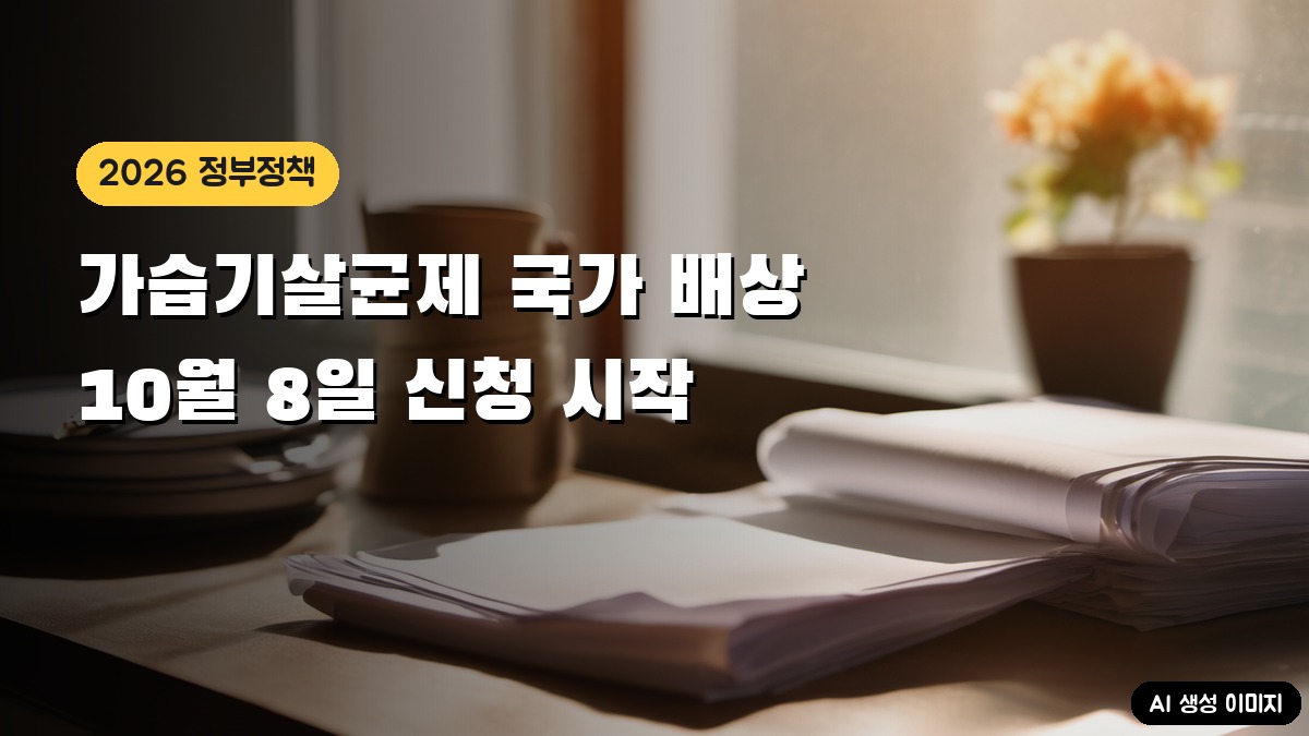 가습기살균제 국가 배상: 10월 8일부터 6개월간 신청