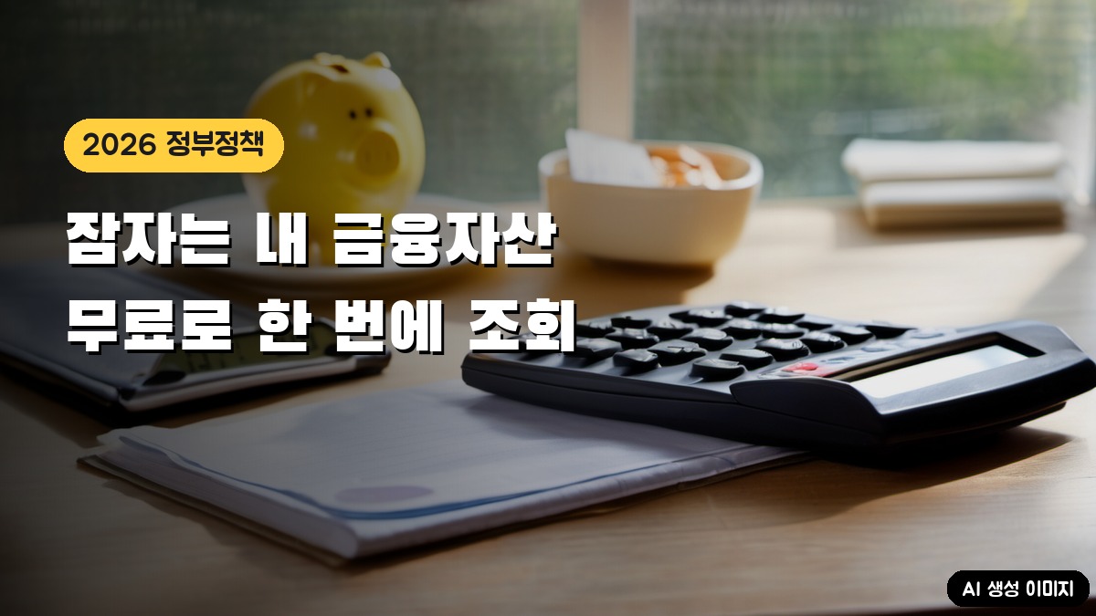 잠자는 금융자산 찾기: 계좌통합관리서비스로 한 번에 조회